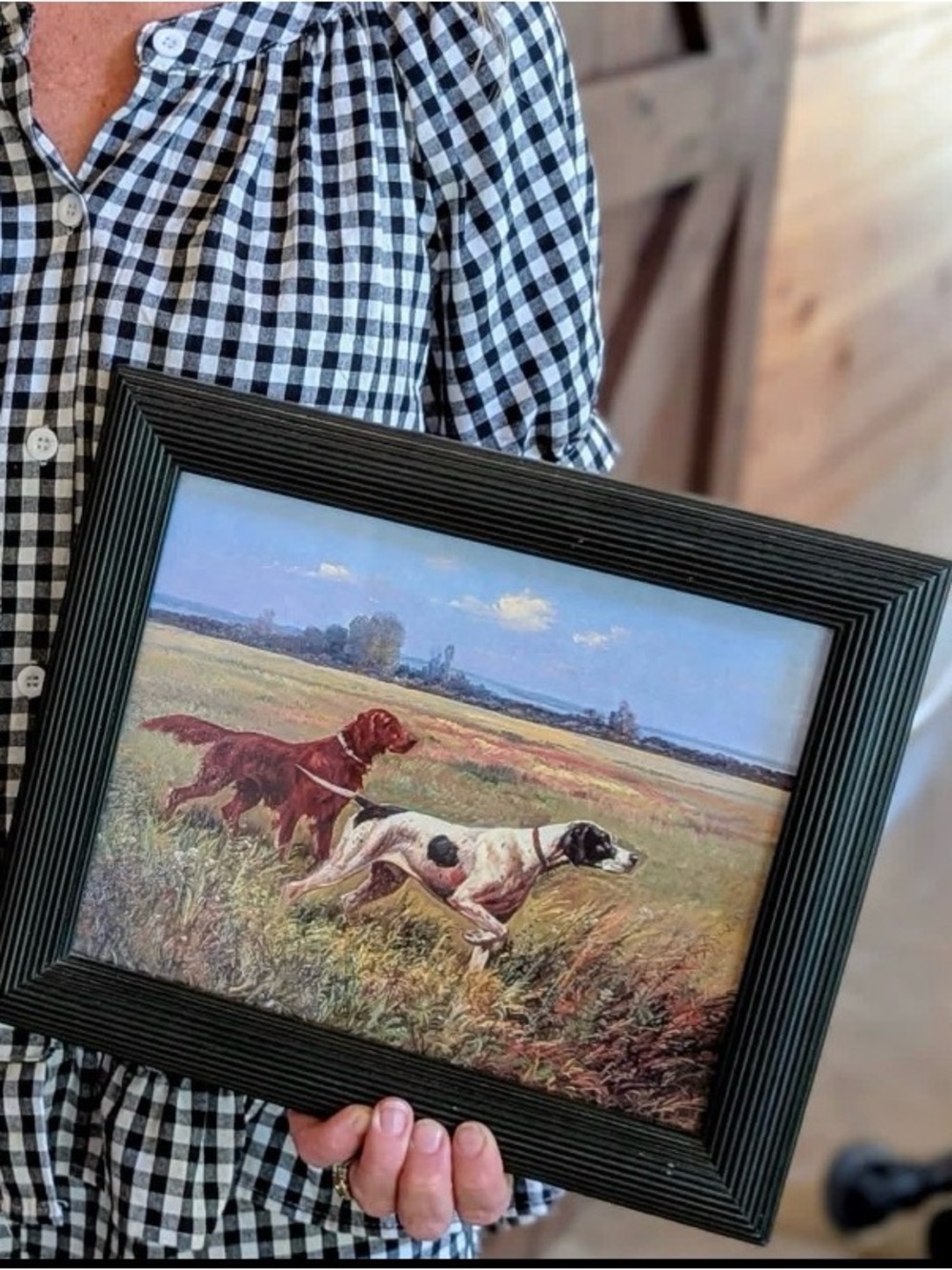 Beautifully Framed Hunting Dog Print